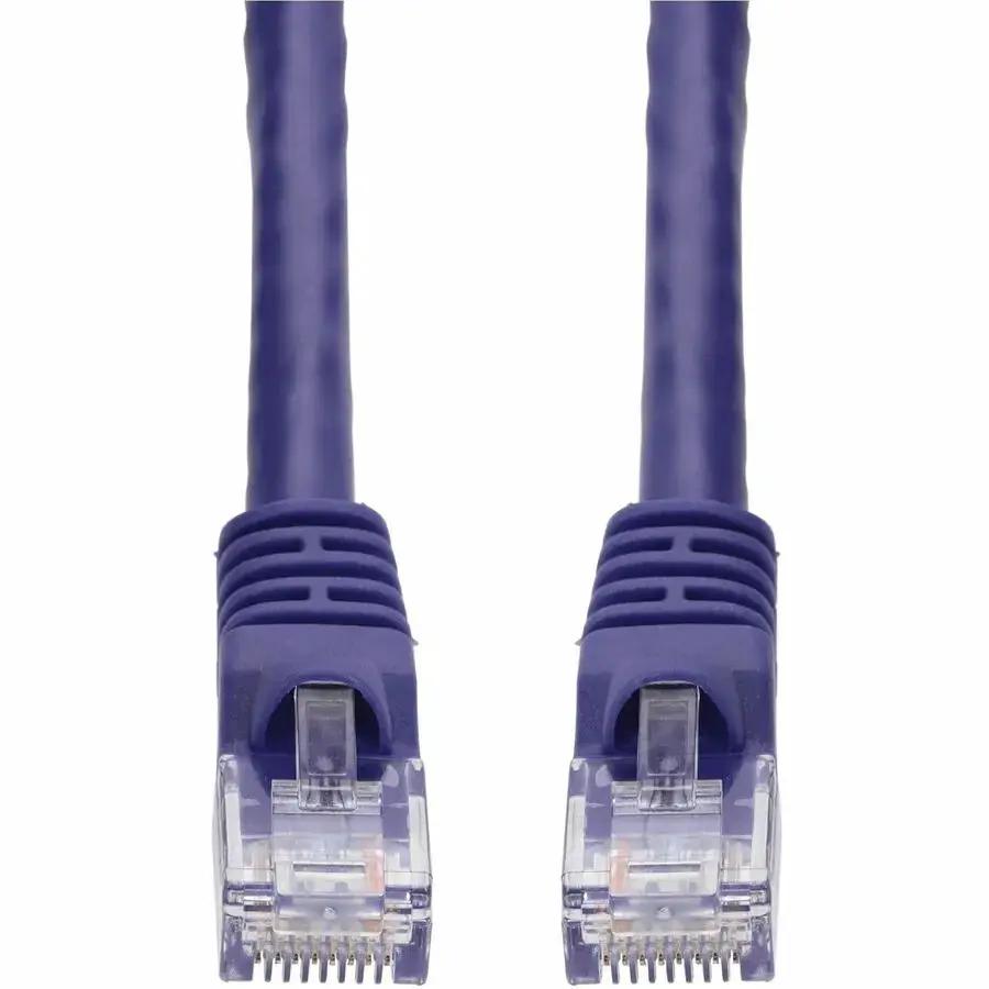 AddOn 30ft Purple CAT 6A PVC Ethernet Cable with Snagless Bubble Boot RJ-45 Male/Male by ADDON