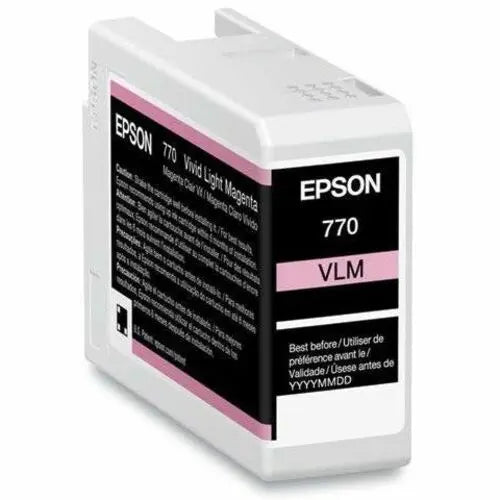 Epson UltraChrome Pro10 770 Vivid Light Magenta Ink Cartridge - 25ML for SureColor P700