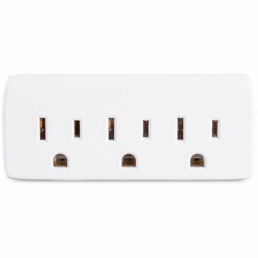 CyberPower GT3W Straight Outlet Adapter – 3 Outlet Power Tap with Grounded NEMA 5-15P Plug