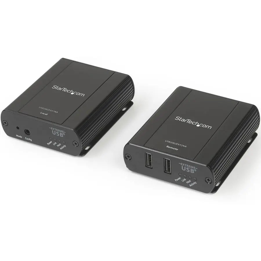 StarTech.com USB2002EXT2NA USB 2.0 Extender over Ethernet - 330 Feet/100 Meters, Metal Housing, Plug-and-Play, Supports Legacy USB Devices
