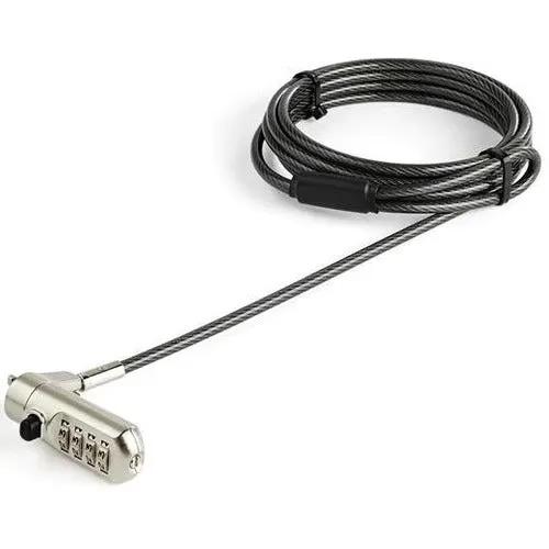 StarTech.com 6.6ft Laptop Cable Lock with Nano Slot - Resettable 4-Digit Combination Security Lock for Ultrabooks and Tablets by StarTech.com
