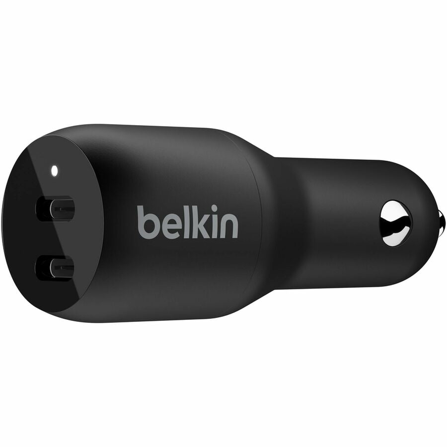 Belkin BoostCharge 36W Dual USB-C Car Charger, CCB002BTBK