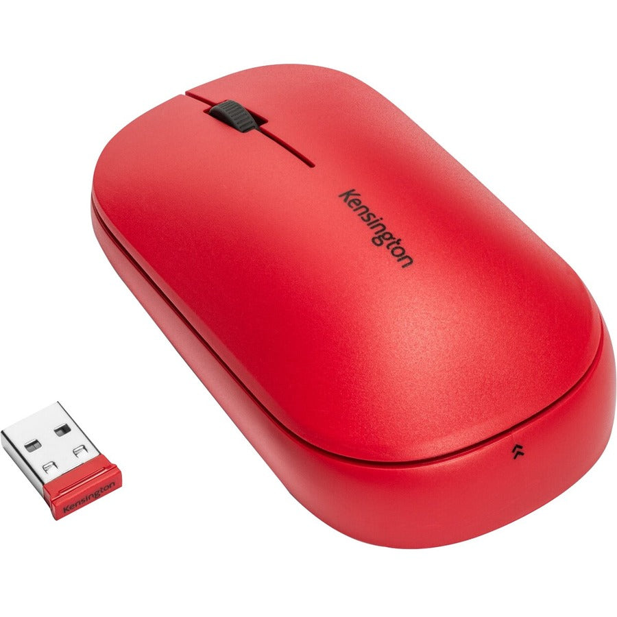 Kensington SureTrack Dual Wireless Mouse with Bluetooth 3.0 & 5.0 - Red, Part Number K75352WW