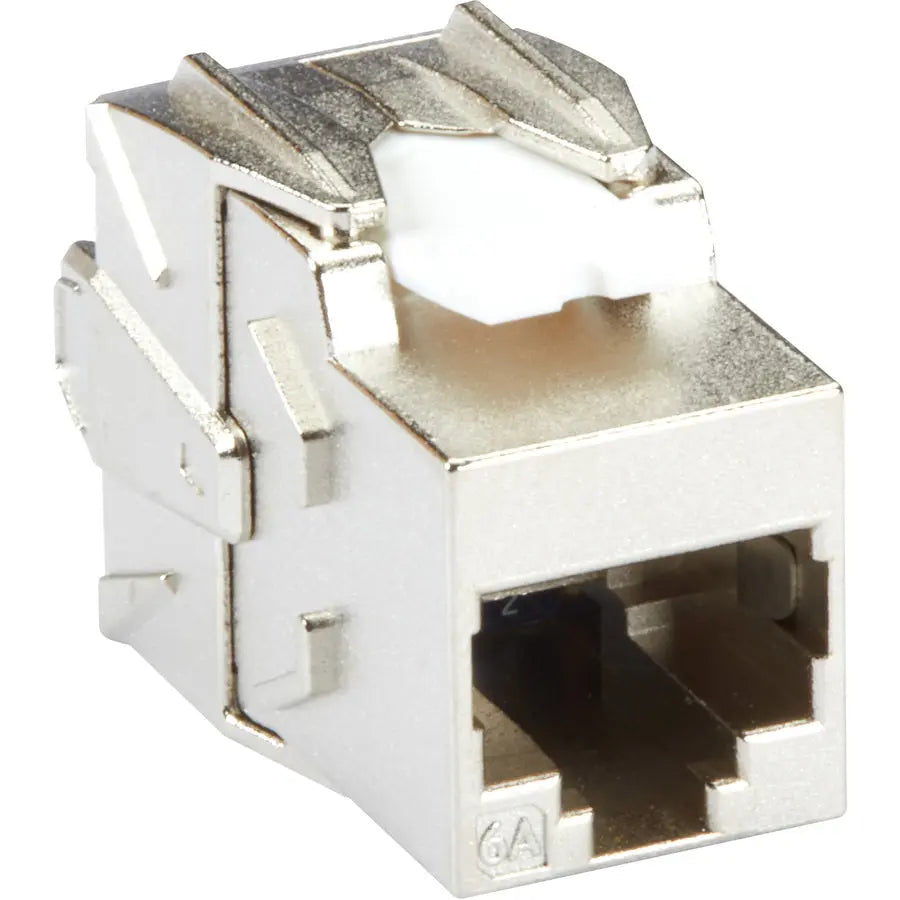 Black Box CAT6A Shielded Network Jack - Silver (Part Number: FMT700-R2)