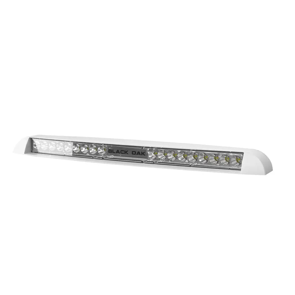 Black Oak LED LP-WS Low Profile Marine Spot Light Bar - 12,000 Lumens, Dimmable, Waterproof
