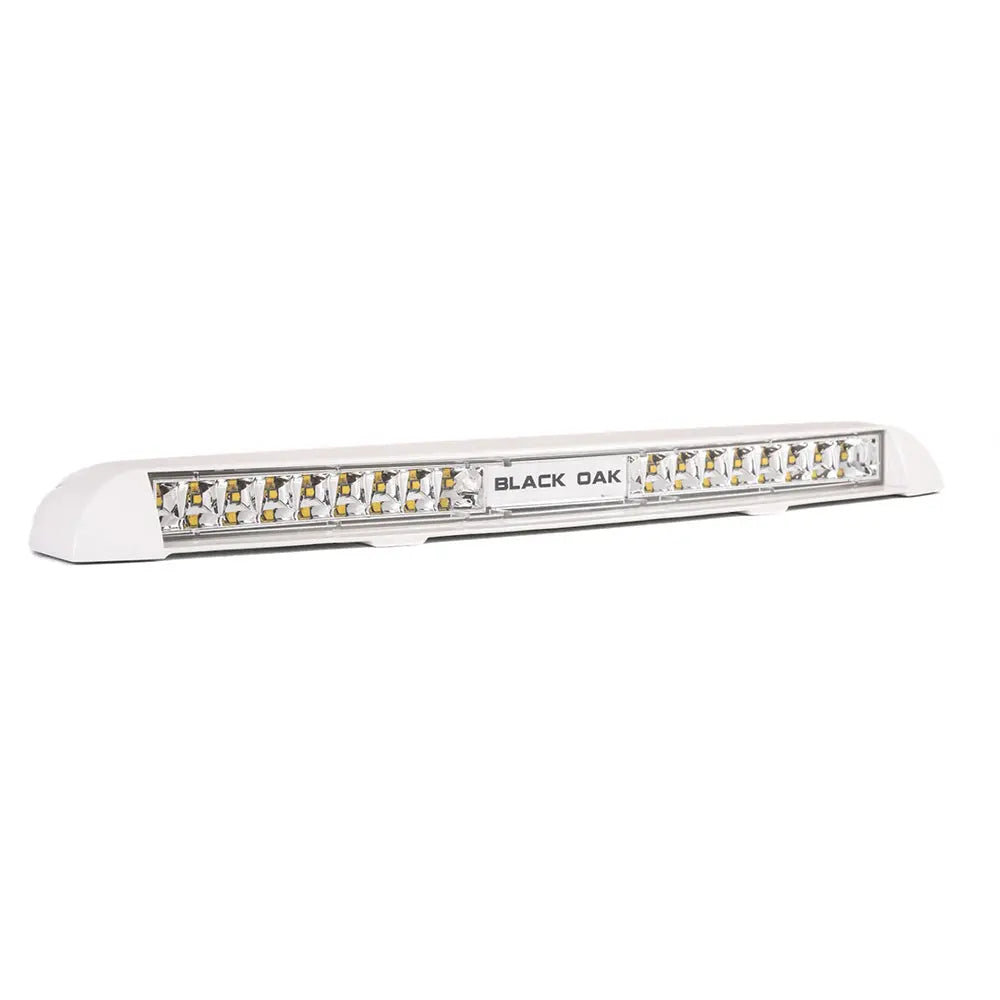 Black Oak LED LP-WX Low Profile Marine Flood Light Bar - 12,000 Lumens, Dimmable, IP69 Waterproof