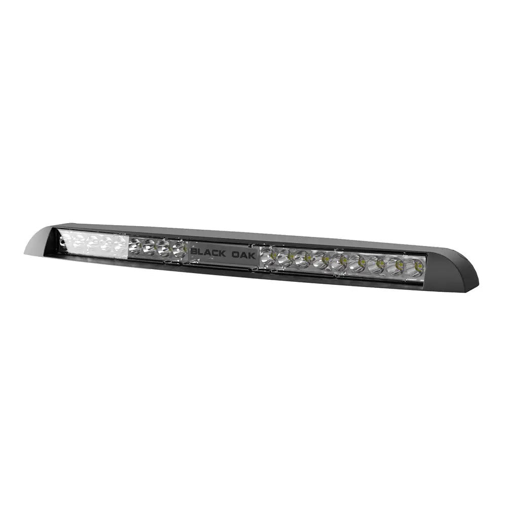 Black Oak LED LP-BS Low Profile Marine Spot Light Bar – 12,000 Lumens, Dimmable, IP69 Waterproof, Marine-Grade Aluminum