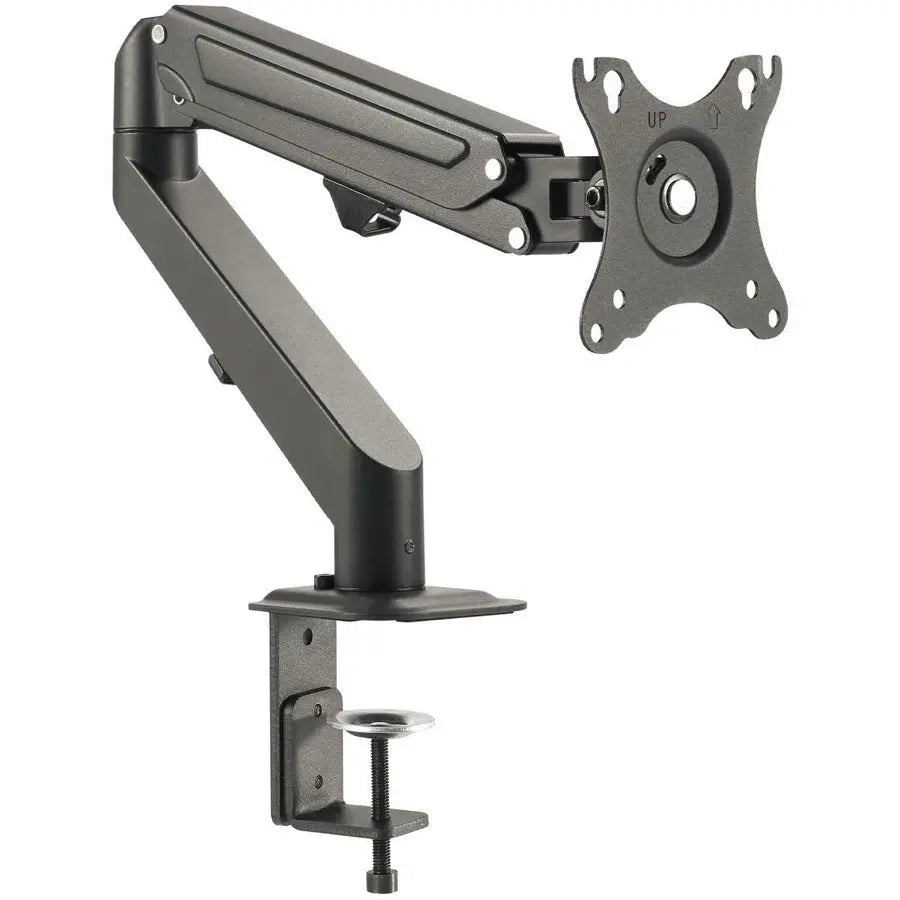 SIIG CE-MT3311-S1 Single Gas Spring C-Clamp Desk Mount for 27-inch Monitors