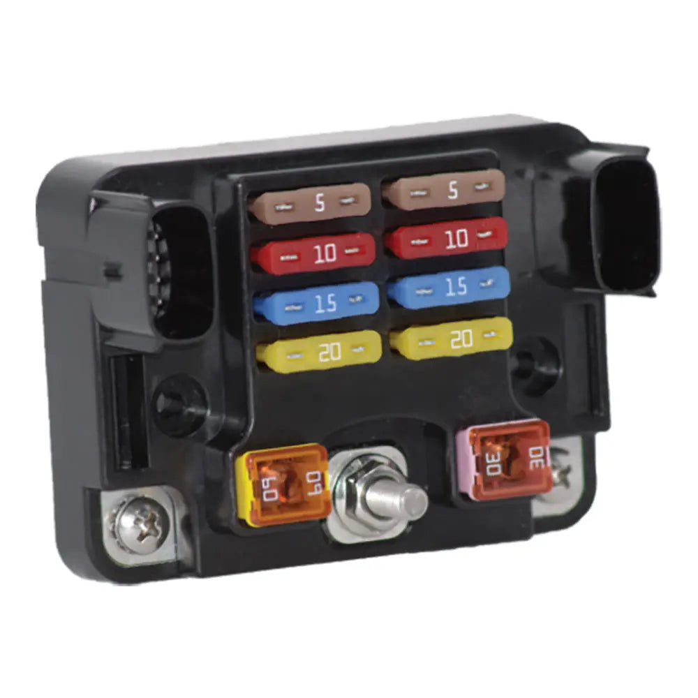 Egis Mobile Electric 8 + 2 Fuse Block with High-Amp and Low-Amp Circuit Protection