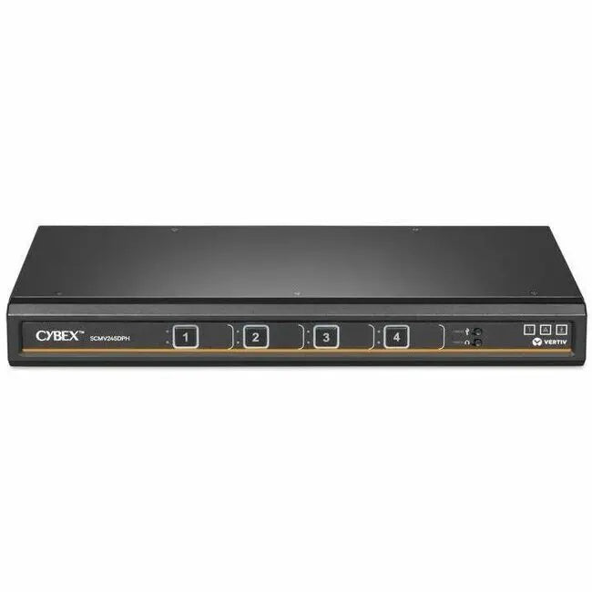 Vertiv Cybex SCMV245DPH-400 Secure 4-Port MultiViewer KVM Switch with Dual Display Support