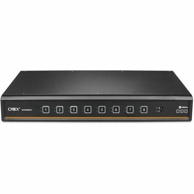 Vertiv AVOCENT Cybex SCMV285DPH-400 Secure MultiViewer 8-Port KVM Switch with Cursor Navigation