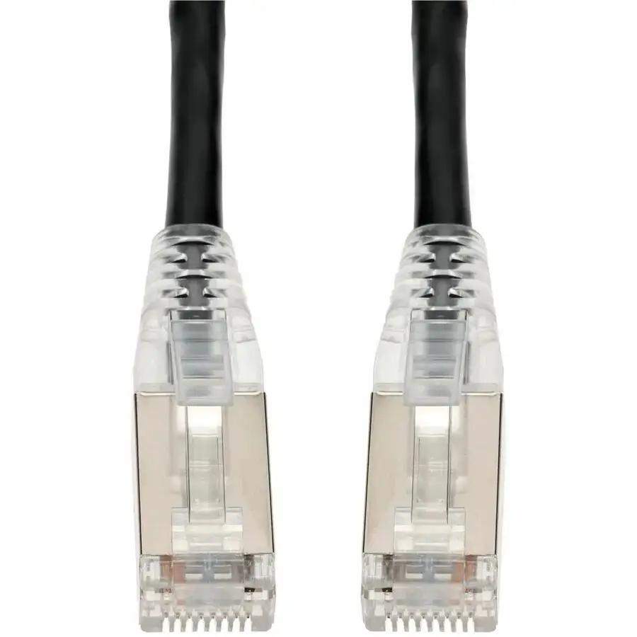 AddOn 3ft Black CAT 6A Shielded PVC Ethernet Cable with Snagless Bubble Boot RJ-45 Male/Male by ADDON