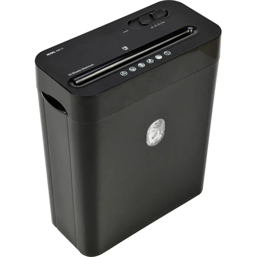 Royal CX10 Paper Shredder – Compact 10 Sheets Per Pass Cross-Cut Shredder with 3.5-Gallon Waste Bin