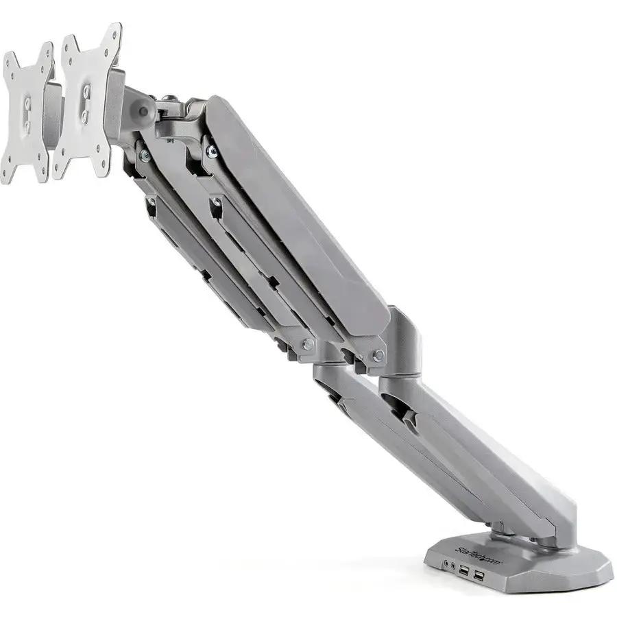 StarTech.com ARMSLIMDUOS Desk Mount Dual Monitor Arm with USB & Audio, Supports Up to 32-Inch Displays by StarTech.com