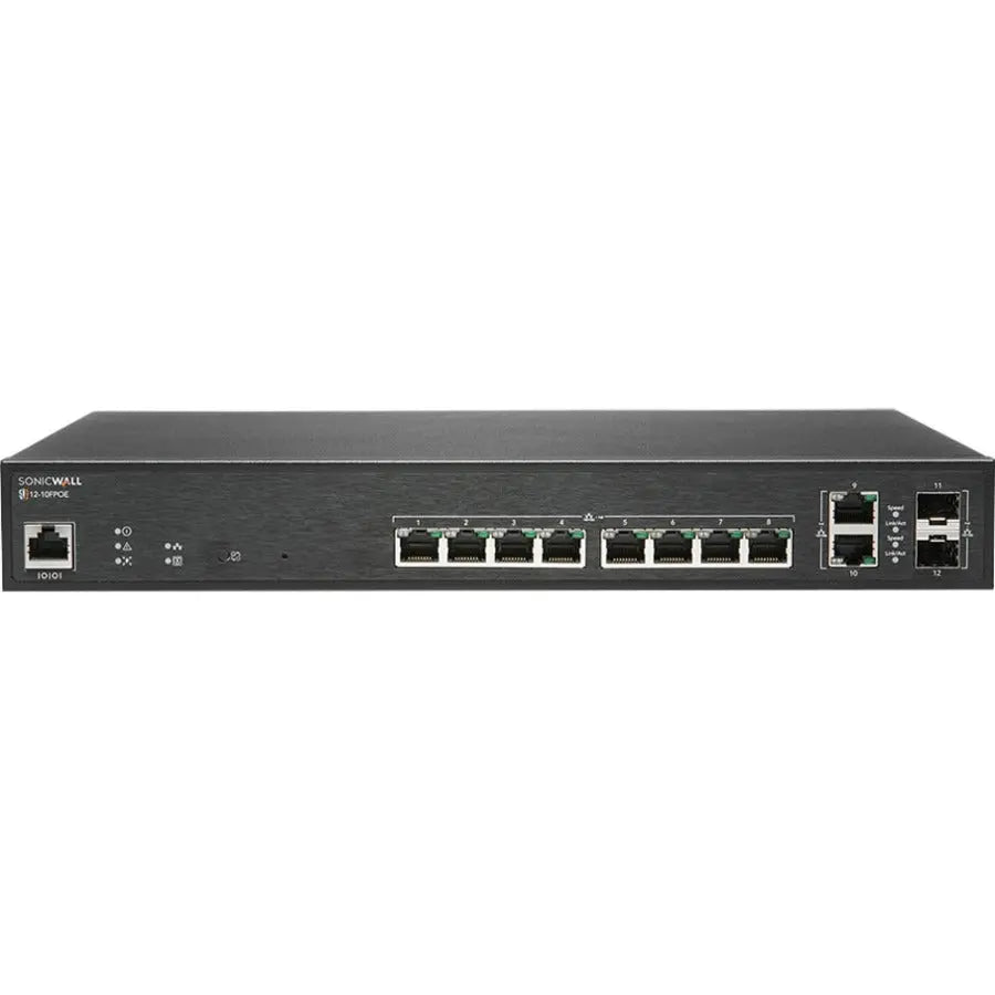 SonicWall SWS12-10FPOE Ethernet Switch – High-Speed Business Network Connectivity
