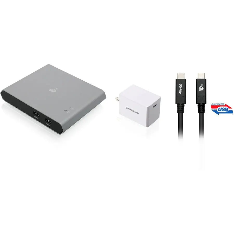 IOGEAR Access Pro 2-Port USB-C KVM Switch with Power Delivery - Compact 4K Video & Device Sharing