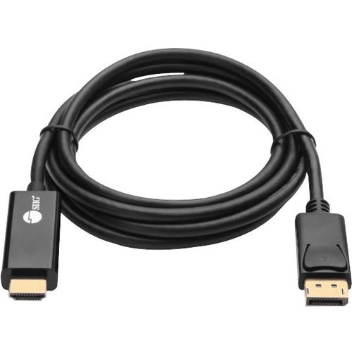 SIIG DisplayPort 1.2 to HDMI Cable 6ft – Supports 4K Resolution and Digital Audio