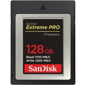 SanDisk Extreme PRO 128GB CFexpress Card Type B - High-Speed Storage for Professional Photography and Video