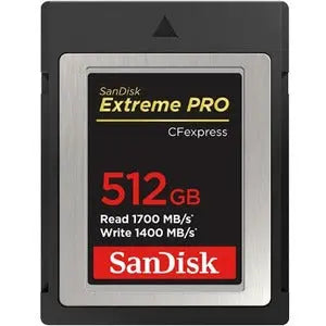 SanDisk Extreme PRO 512 GB CFexpress Card Type B – High-Speed Performance for RAW 4K Video and Professional Photography