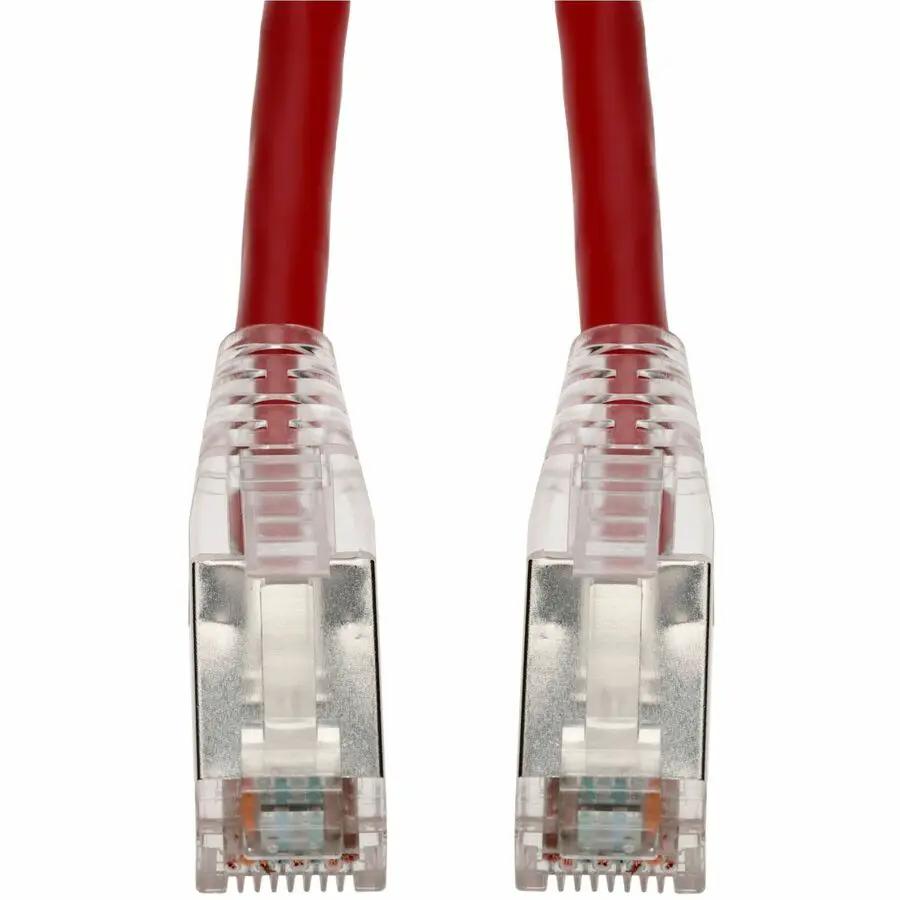 AddOn 3ft Red CAT6 Shielded PVC Ethernet Cable with Snagless Boot and RJ-45 Male Connectors by AddOn