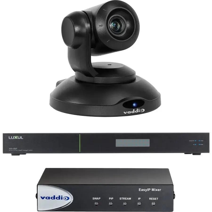 Vaddio EasyIP 10 Mixer Kit - Video Conferencing System with PTZ Camera and Network Switch by Legrand Group