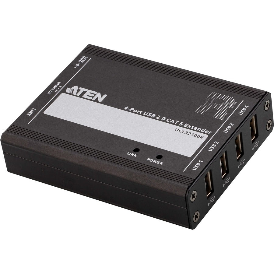 ATEN Technologies UCE32100 4-Port USB 2.0 CAT 5 Extender (100m) for Industrial and Professional Use