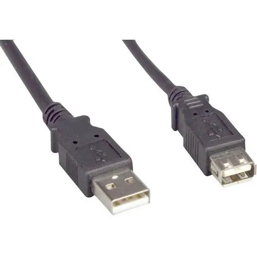 ENET USB 2.0 A Male to A Female 10ft Extension Cable - Black, NSI Industries