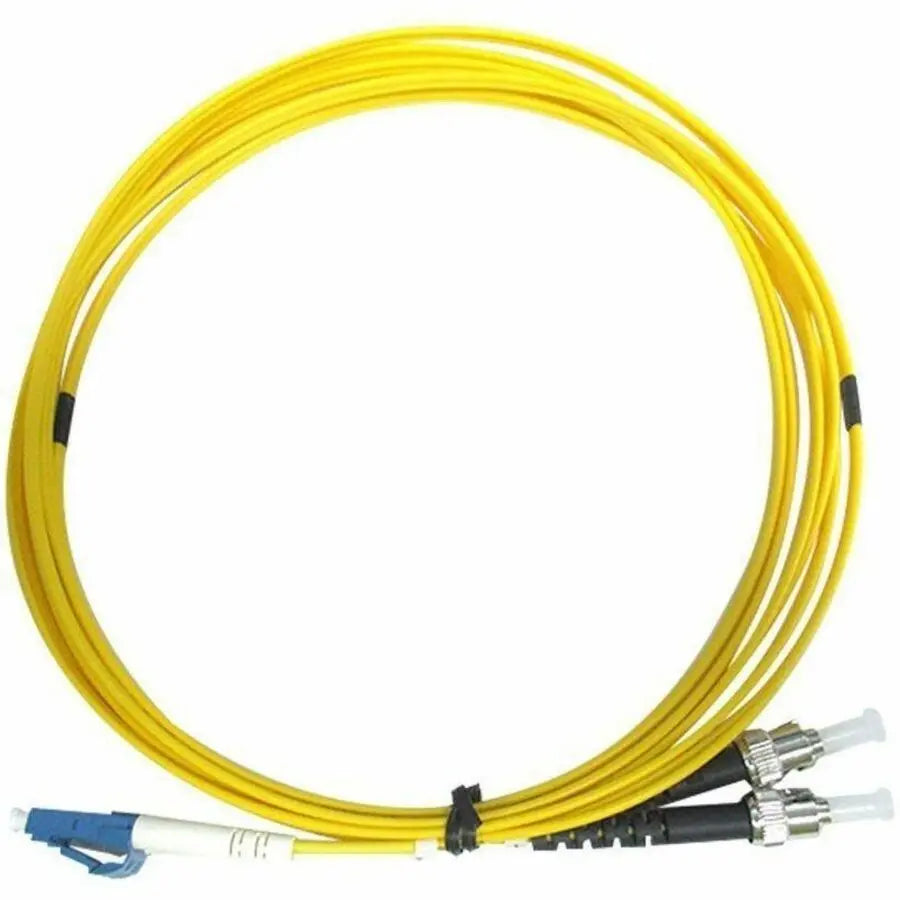 Monoprice Single-Mode Fiber Optic Cable - LC-ST UL 2mm 9/125 OFNR Duplex Yellow 5m