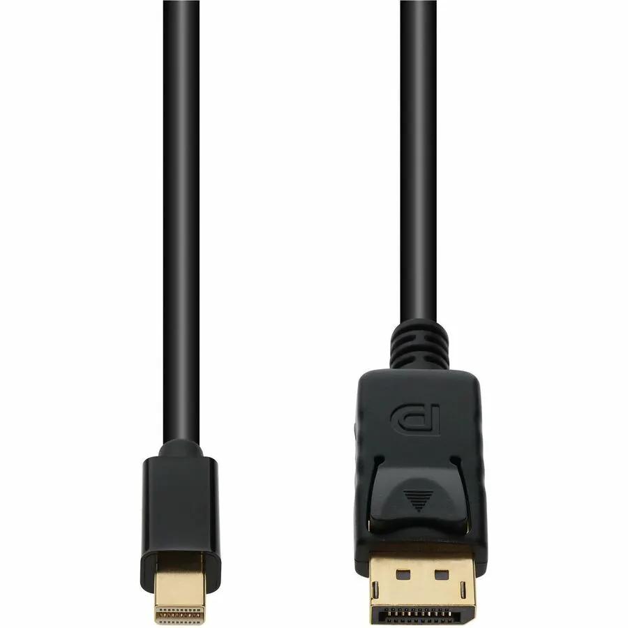 AddOn 3ft Mini-DisplayPort to DisplayPort 1.2 Adapter Cable – Black, 4K 60Hz Support by AddOn
