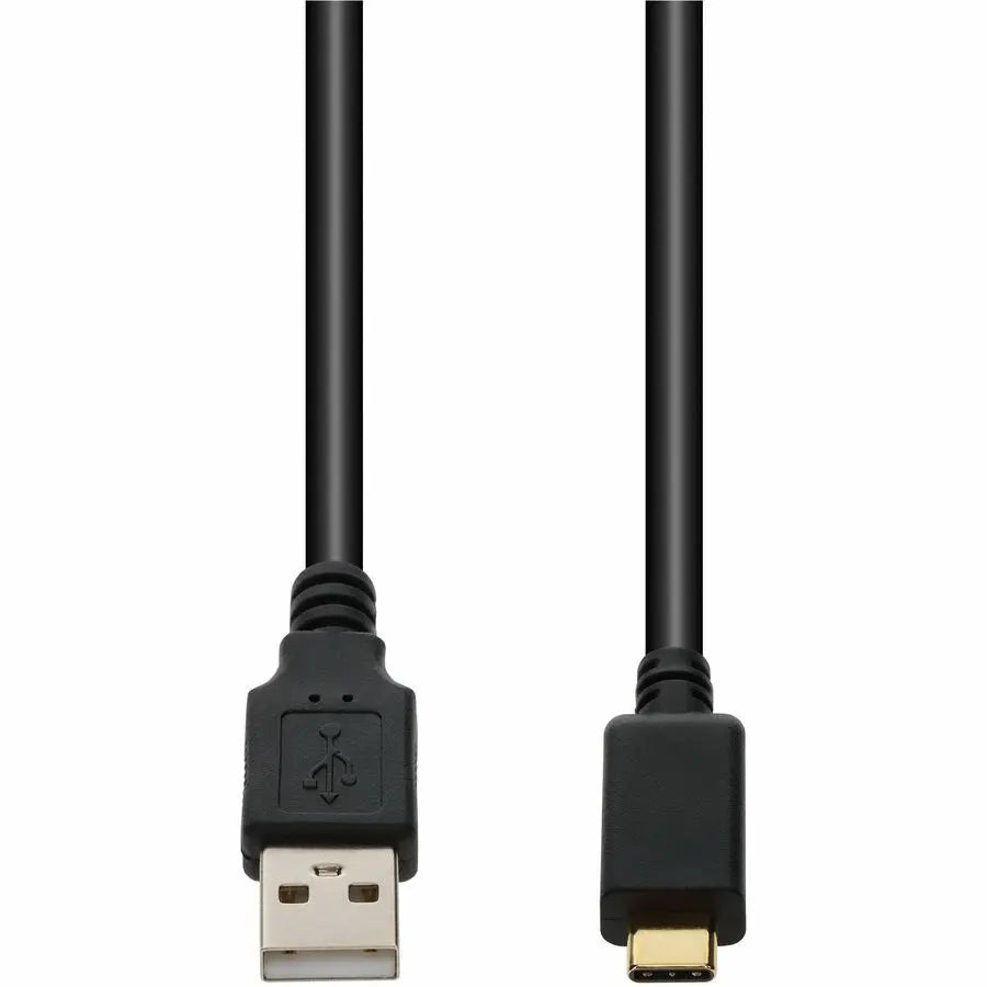 AddOn 2m USB A 2.0 (Male) to USB C 2.0 (Male) Black Cable – 480 Mbps Data Transfer