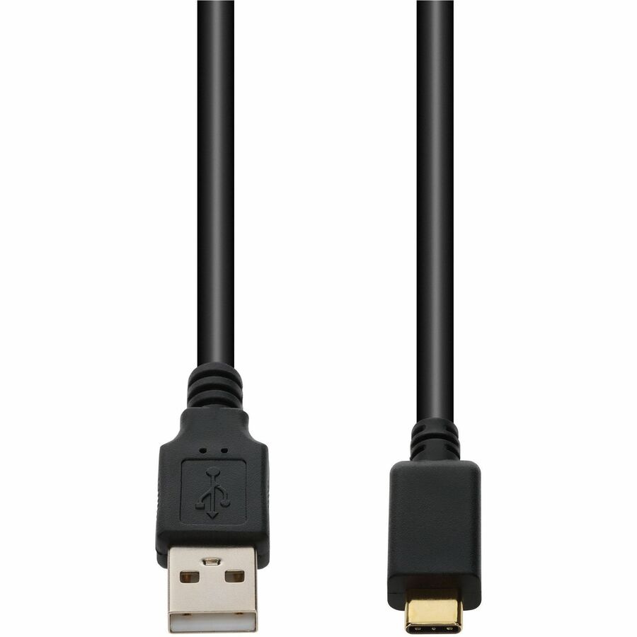 AddOn 50cm USB A 2.0 (Male) to USB C 2.0 (Male) Black Data Transfer Cable