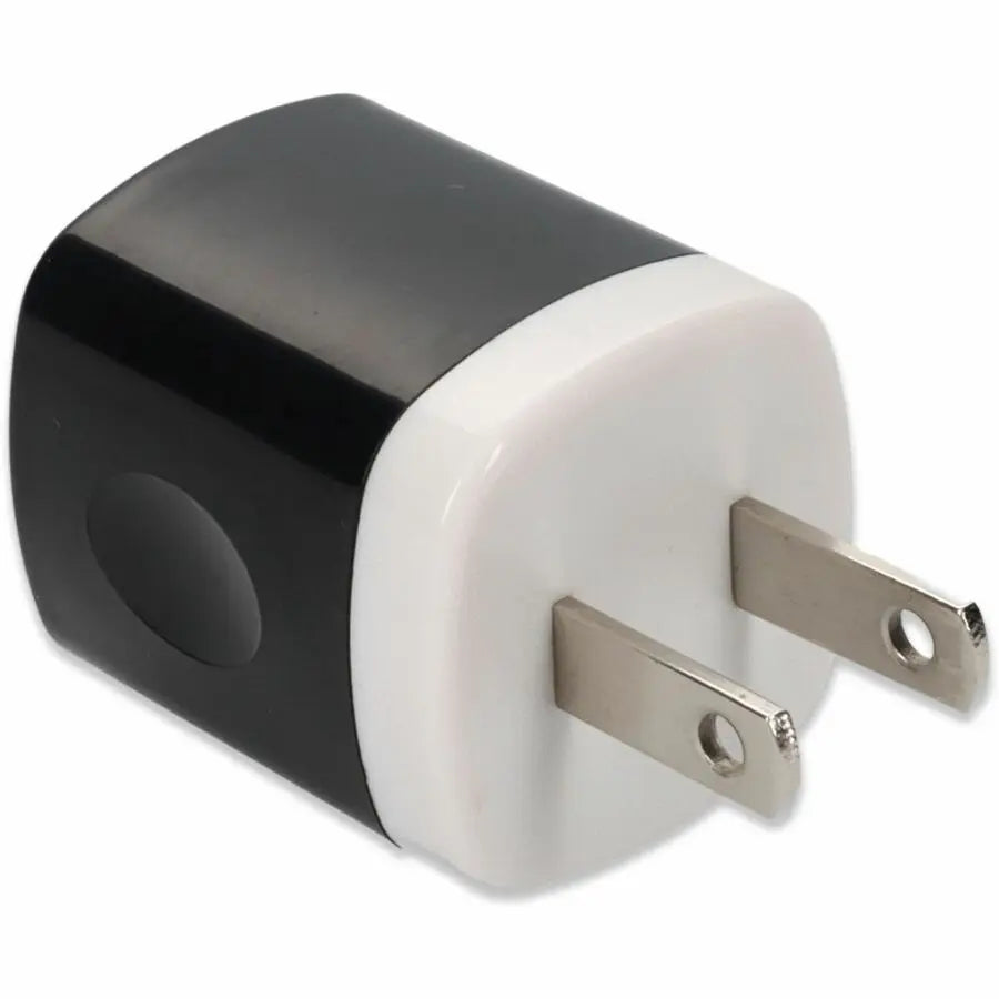 AddOn Wall Charger 1X 2 USB-A Ports 5V 1.5A Black | Reliable AC Power Adapter for Smartphones and Tablets