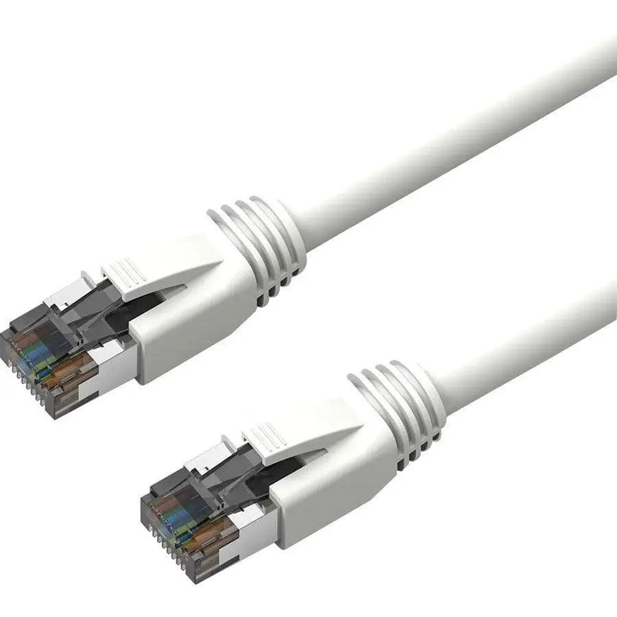 Axiom Memory Solutions 1FT CAT8 2000MHz S/FTP Shielded Patch Cable with Snagless Boot - White