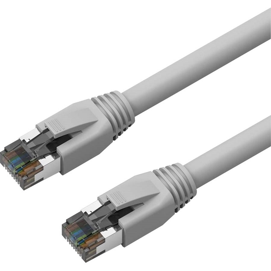 Axiom C8SBSFTP-G2-AX 2ft Category 8 Ethernet Shielded Patch Cable with Snagless Boot in Gray
