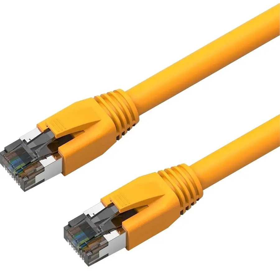 Axiom Memory Solutions 25FT CAT8 Ethernet Cable - 2000MHz S/FTP Shielded Patch Cable with Snagless Boot in Yellow