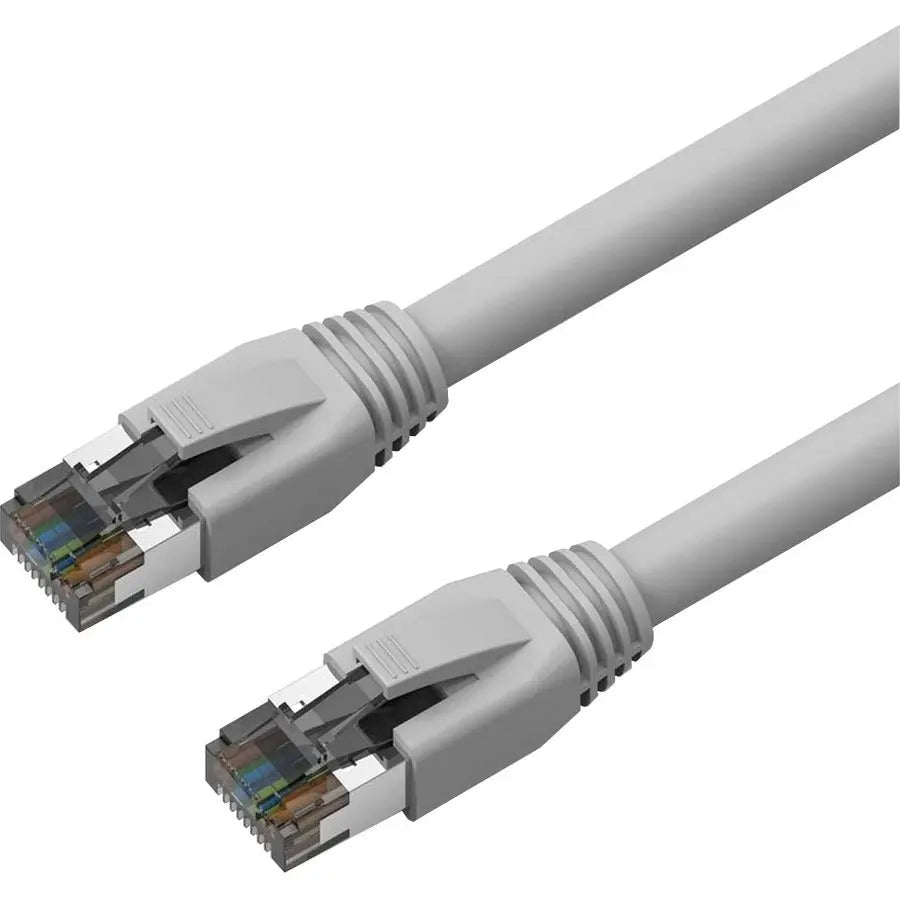 Axiom Memory Solutions 15FT CAT8 2000MHz S/FTP Shielded Ethernet Cable with Snagless Boot - Gray