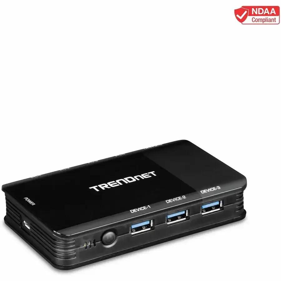 TRENDnet TK-U404 4-Computer USB 3.1 Sharing Switch - Easy Multi-Device Hub for Windows & Mac by TRENDnet