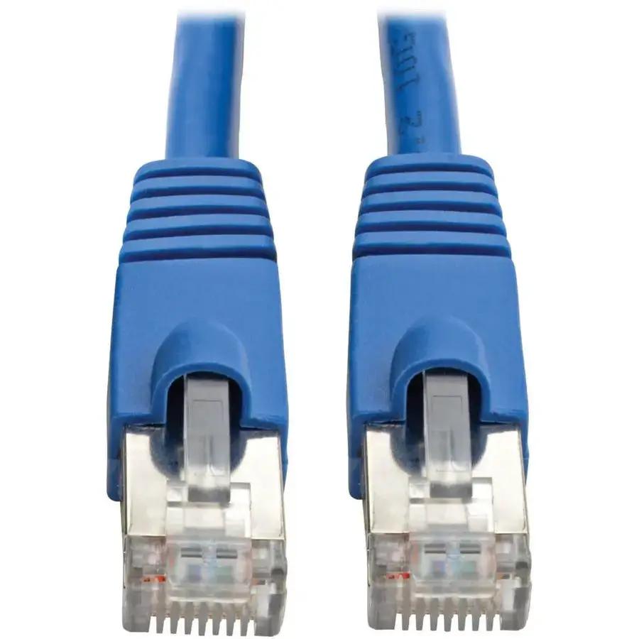 Eaton Tripp Lite Series Cat6a 10G Snagless Shielded STP Ethernet Cable (RJ45 M/M), PoE, Blue, 15 ft. by Eaton Corporation