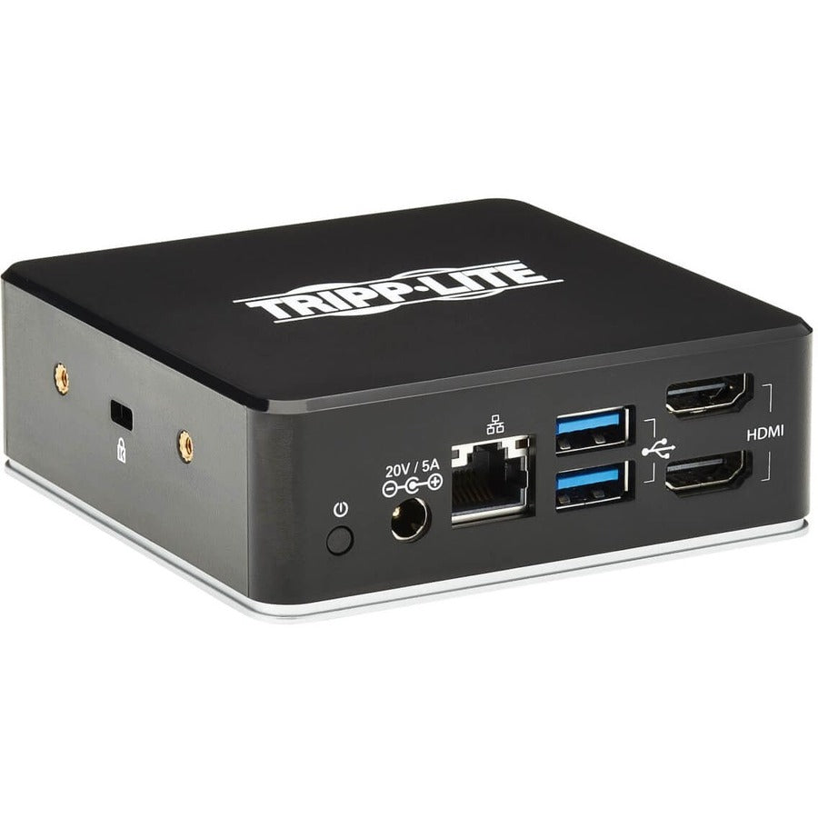 Eaton Tripp Lite Series U442-DOCK20-B USB-C Docking Station with Dual HDMI, Gigabit Ethernet, and Power Delivery
