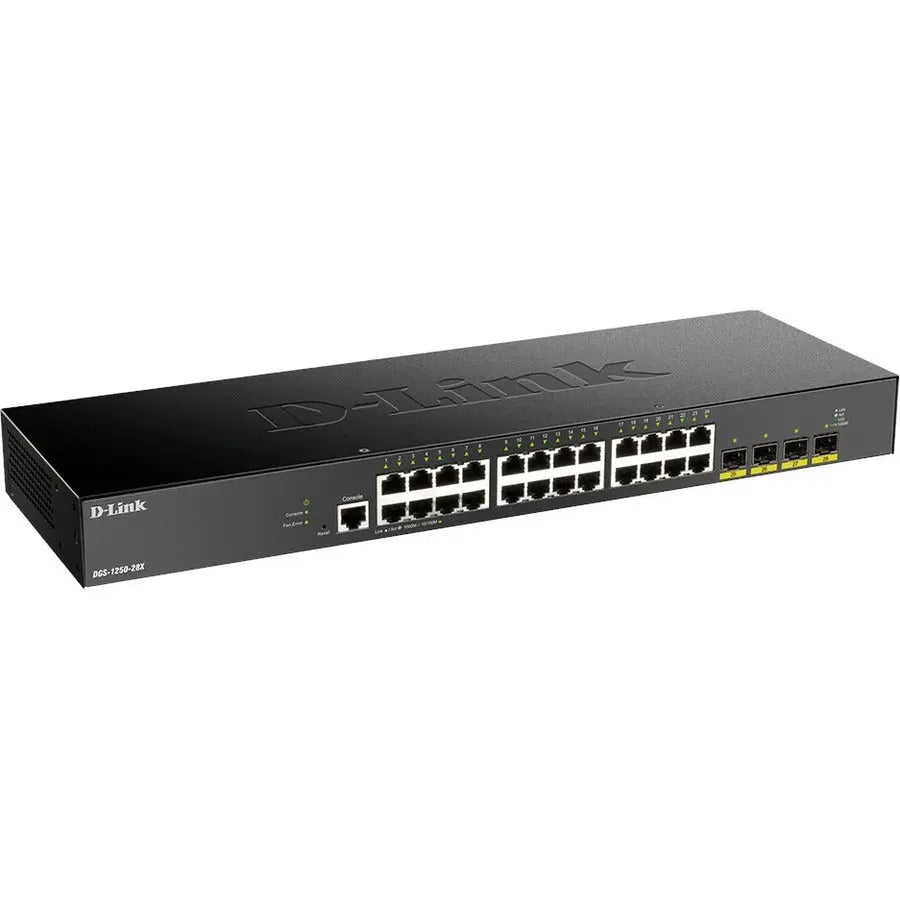 D-Link DGS-1250-28X-6KV 28-Port 10-Gigabit Managed Network Switch