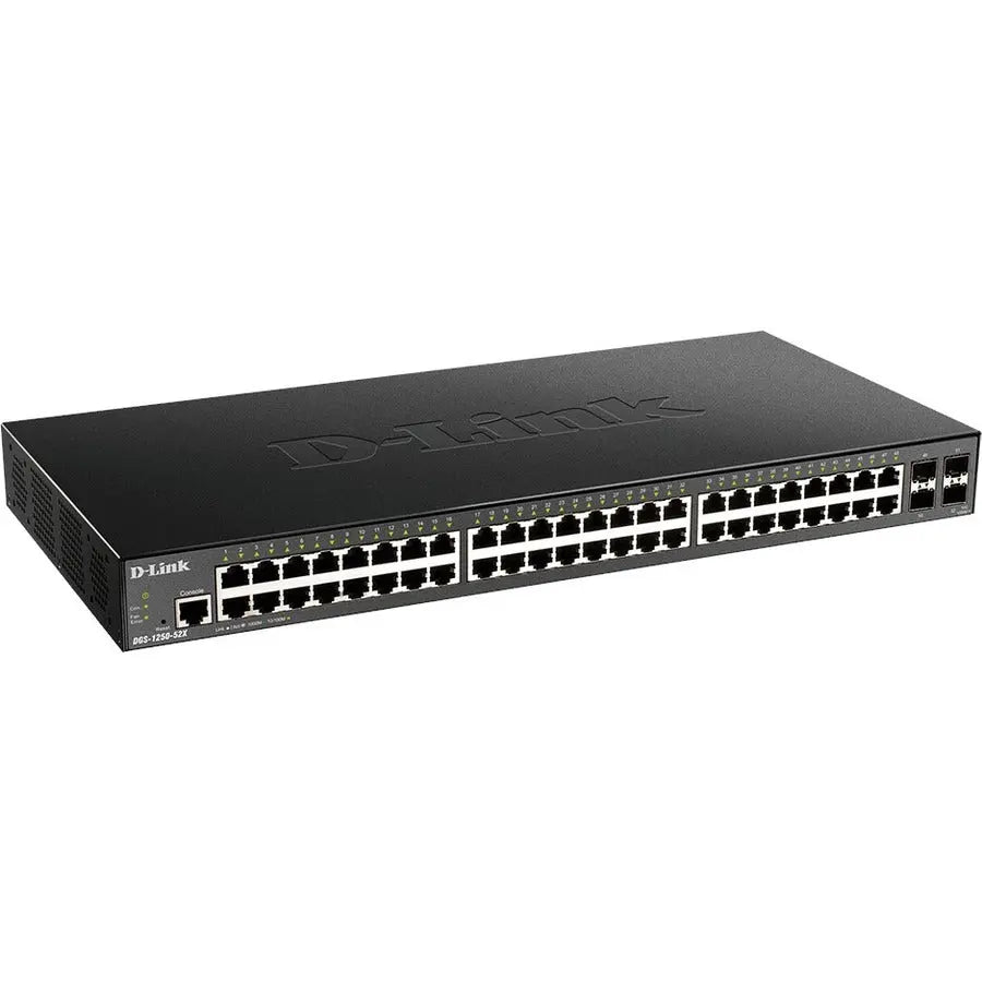 D-Link DGS-1250-52X 52-Port 10-Gigabit Smart Managed Switch for Enterprise and SMB Networks