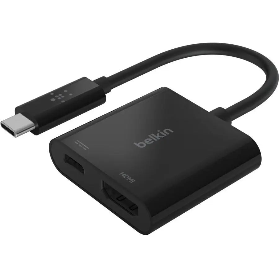 Belkin USB-C to HDMI + Charge Adapter – 4K Video & Power Pass-Through for Laptops and Tablets