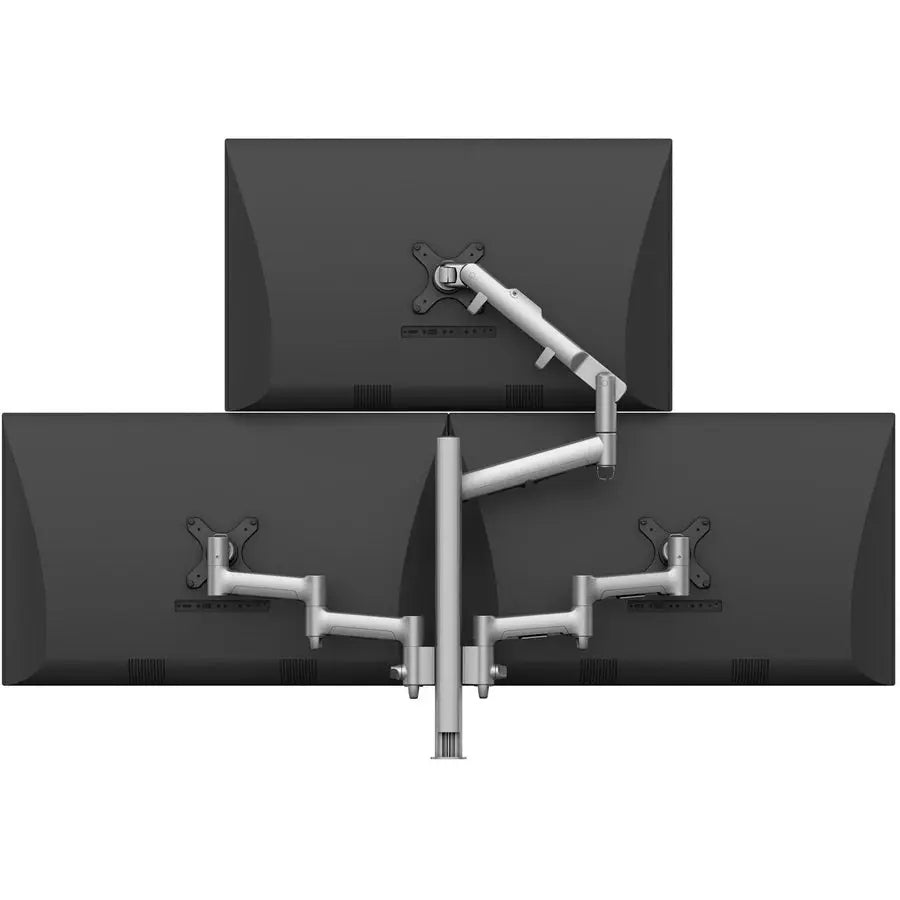 Atdec AWMS-3-D4651-H-S Triple Monitor Arm Desk Mount for Flat and Curved Screens up to 32 inches