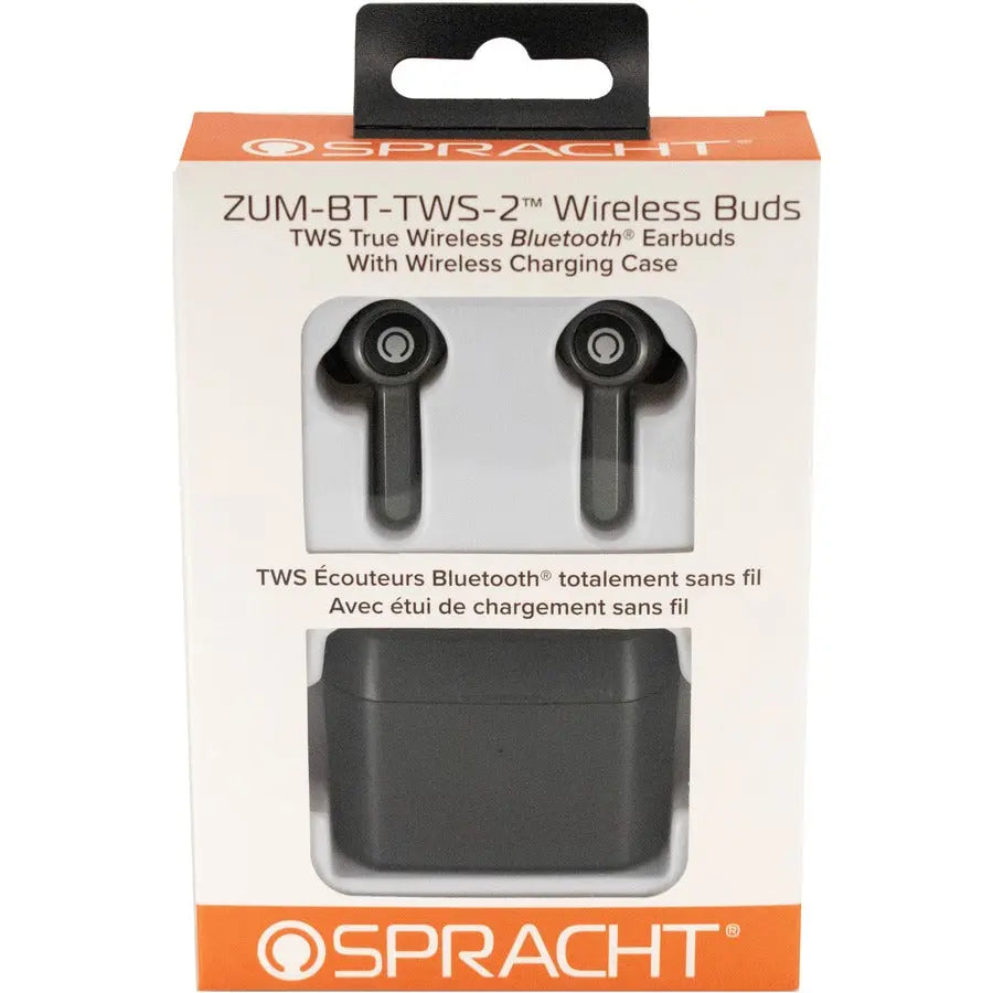 Spracht ZUM-BT-TWS-2 True Wireless Bluetooth 5 Earbuds with Noise Cancellation and Waterproof Design