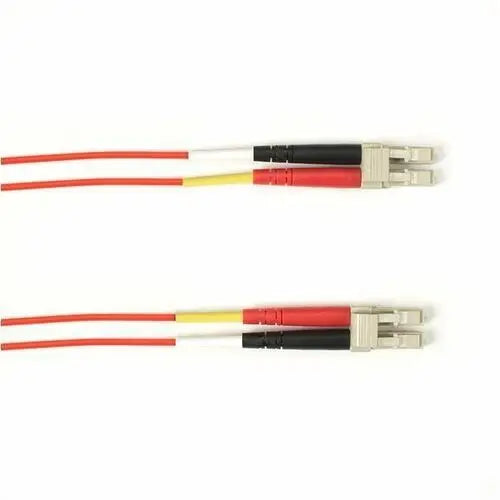 Black Box Fiber Optic Duplex Patch Network Cable - Red, 5 ft, 10-Gbps, TAA Compliant
