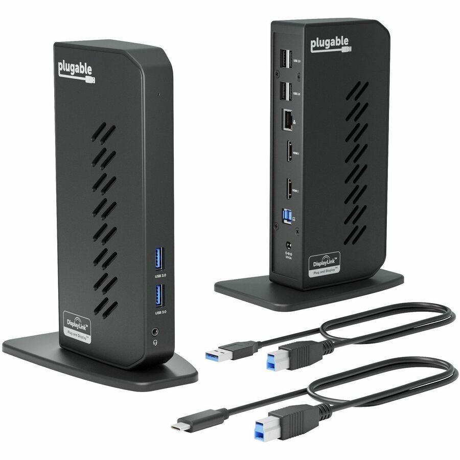 Plugable Technologies UD-3900Z Dual HDMI USB Docking Station for Windows and MacBooks