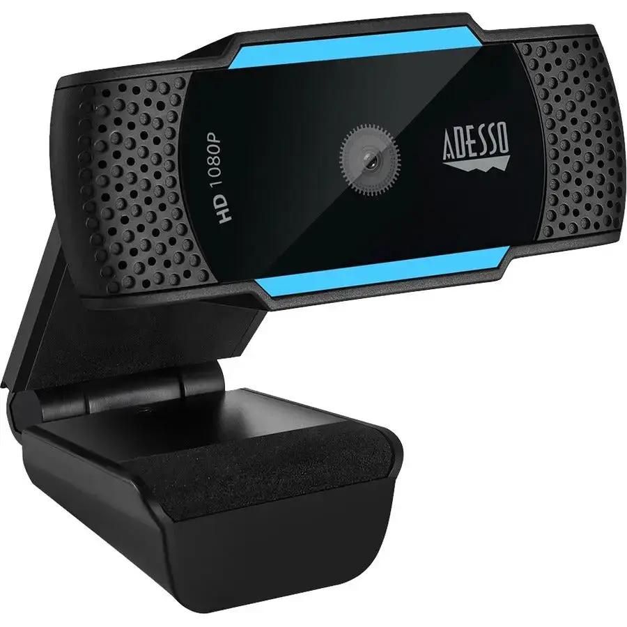 Adesso CyberTrack H5 1080P HD Webcam with Auto Focus, Dual Microphone, Tripod Mount, and Privacy Shutter by Adesso, Inc