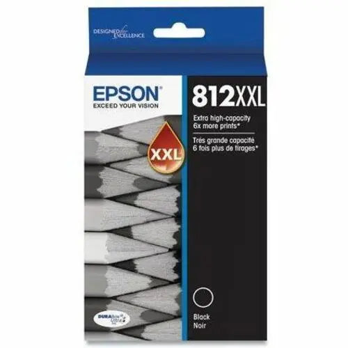 Epson T812 Original Extra High Yield Black Inkjet Cartridge for Epson WorkForce Printers