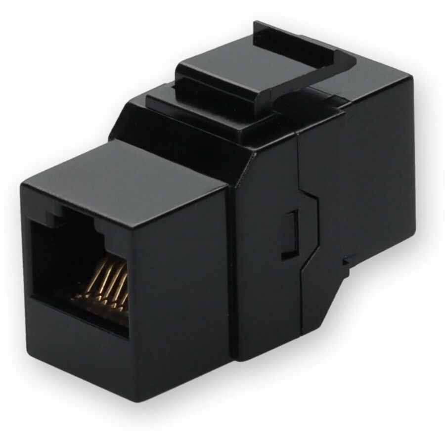 AddOn RJ-45 Female to Female Black Cat6 UTP Network Coupler - Durable Copper Connectors