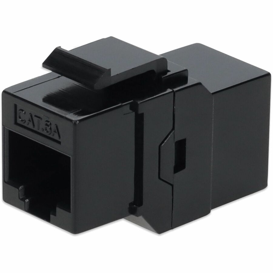 AddOn RJ-45 Female to Female Cat6A UTP Copper Inline Coupler - Black